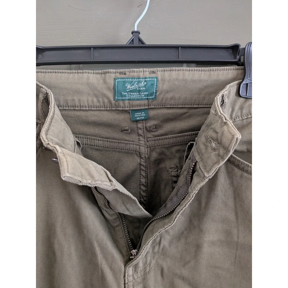 NWT Woolrich Mens Utility Pants‎ Olive Green 32x32